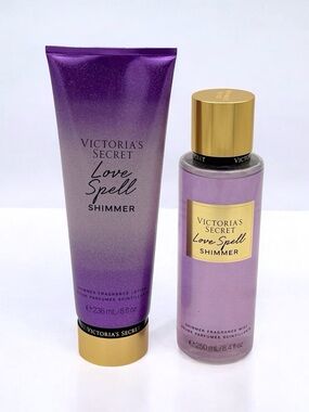 Victoria’s Secret Love Spell Shimmer Lotion Gift Set NWT